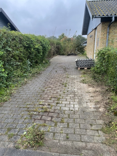 Efter nedrivning af carport ved bolig i Middelfart